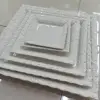 Ceramic carved square plate hotel supplies export square plate set details Picture